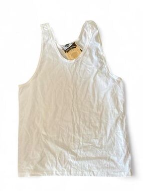Vintage dead stock Lee White Men's Tank Top